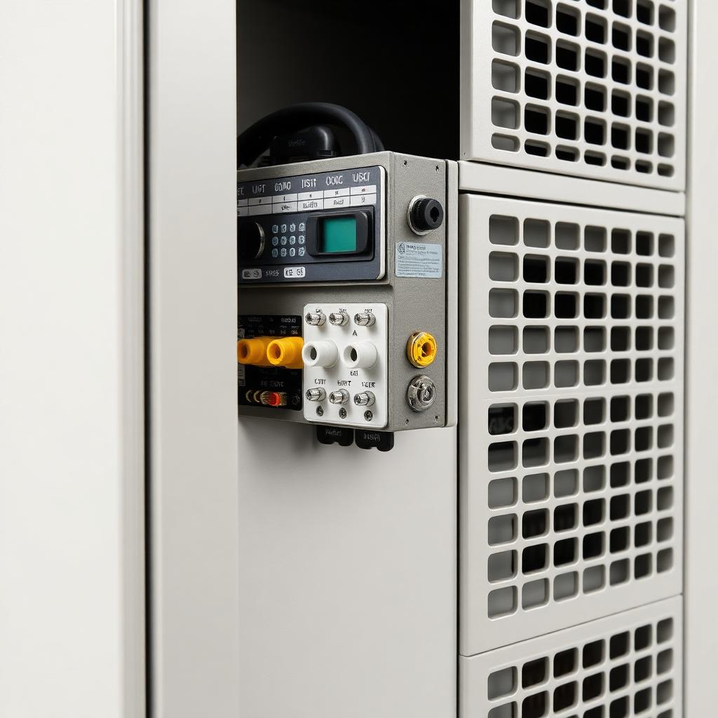 GS-GP 20/30 kW — ports & control panel detail
