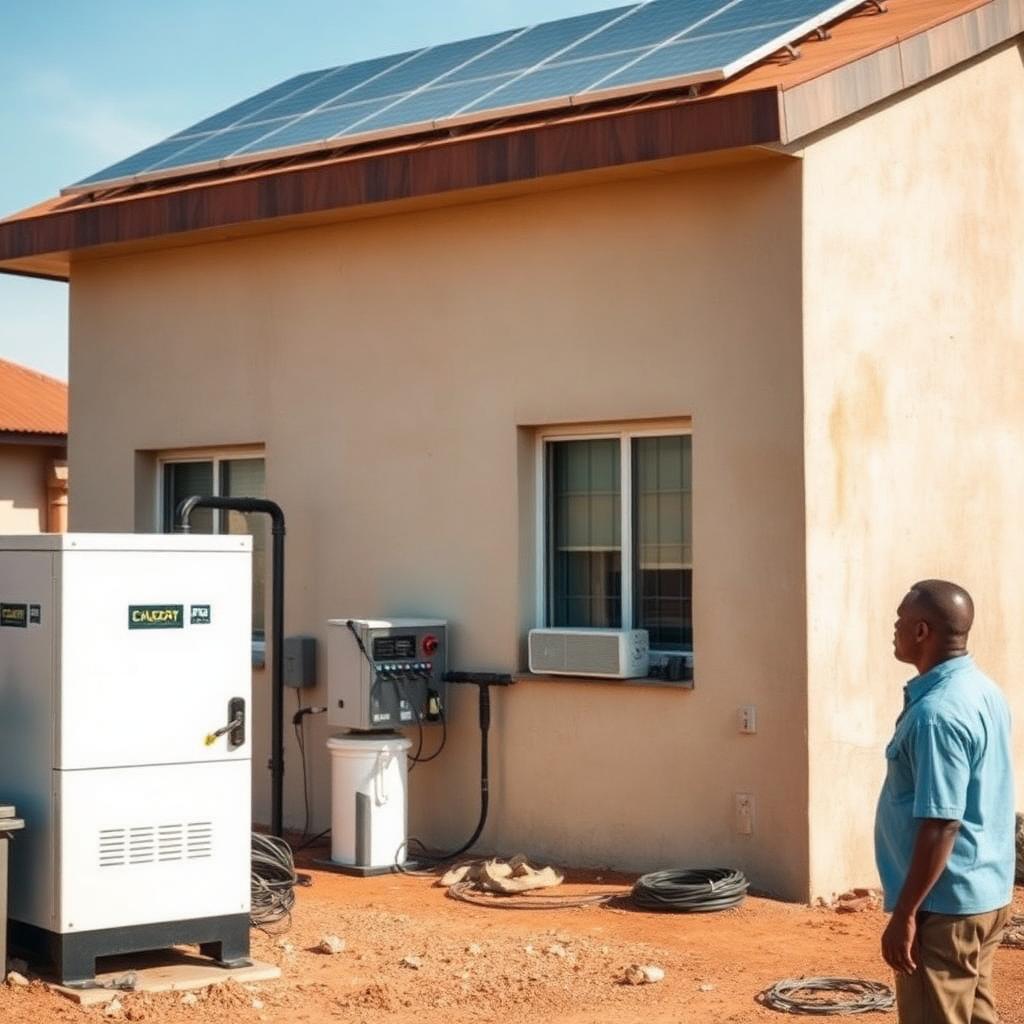 GS-GP3000 — installed with rooftop solar in Ghana